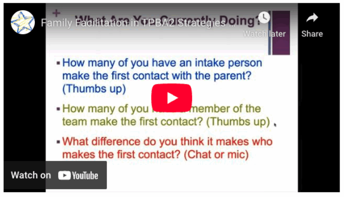 Family Facilitation in TPBA2 Strategies for Effective Communications video screenshot