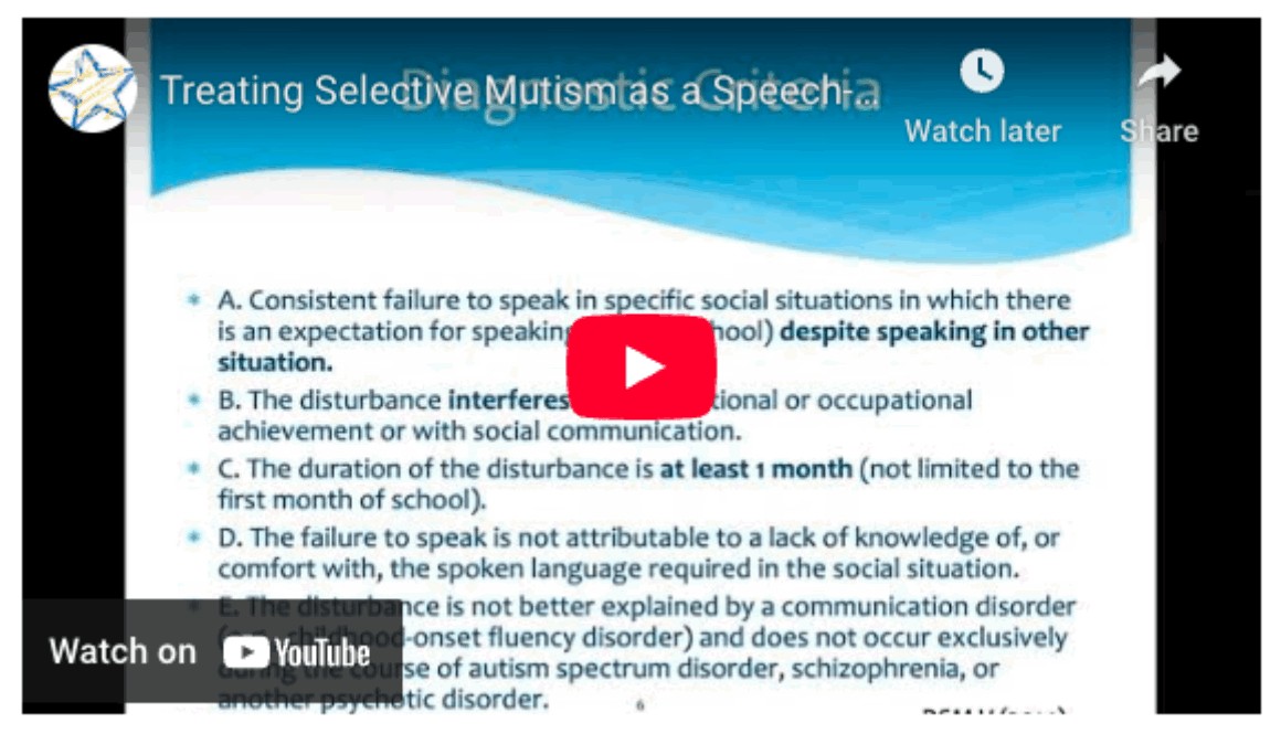 Treating Selective Mutism as a Speech-Language Pathologist video screenshot