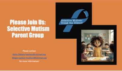 Selective Mutism Parent Group Ad