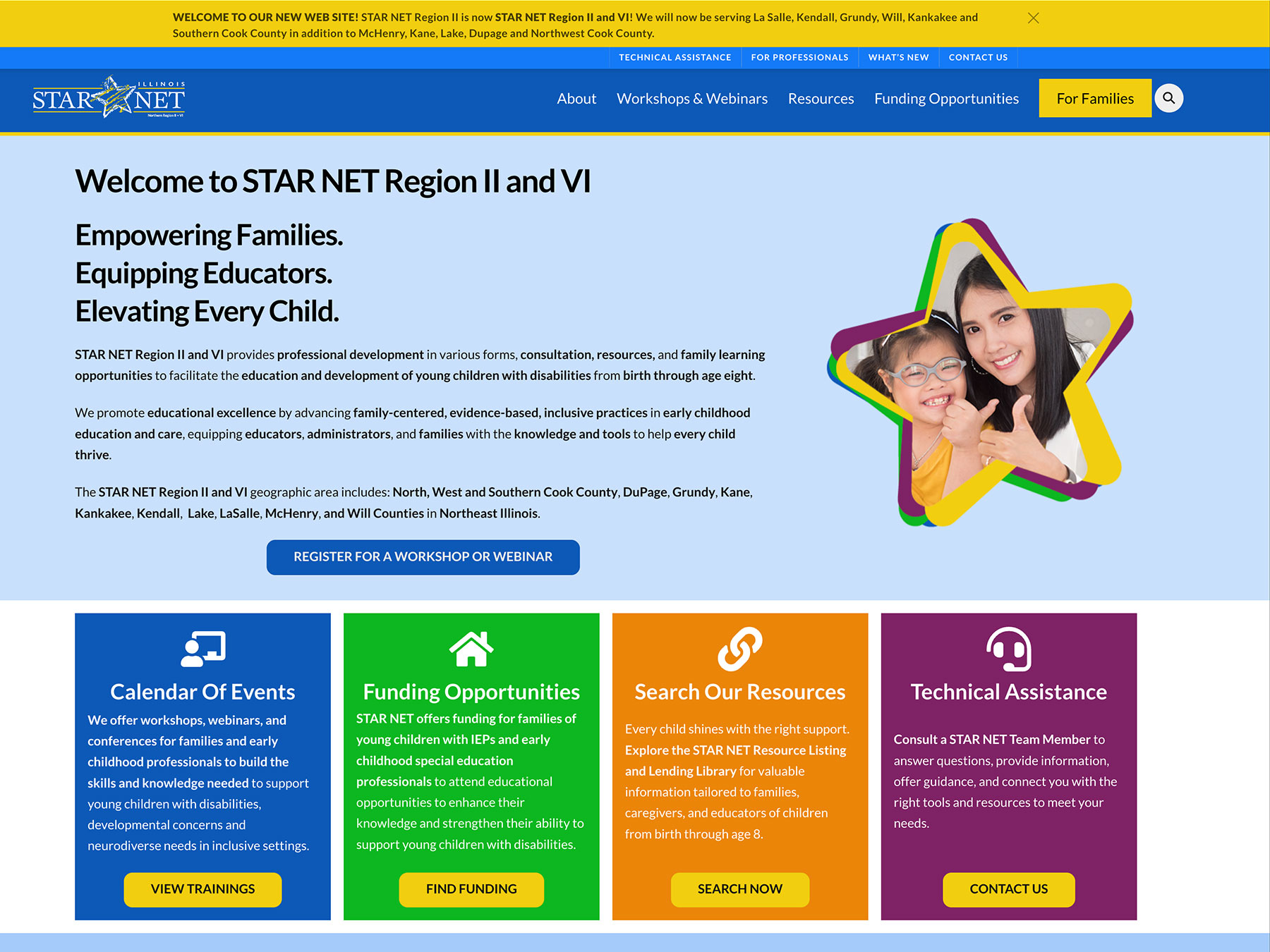 STAR NET Region 2 and 6 web site