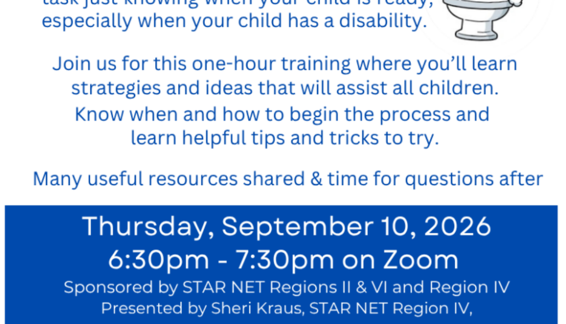 STAR NET RII & VI- Toilet Training Webinar - Flyer .pdf
